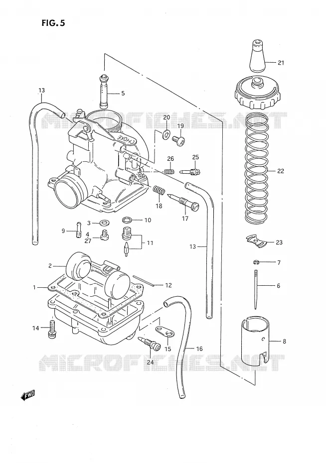 CARBURETOR Suzuki MOTO 80 DS 1990  DS80L(E3)