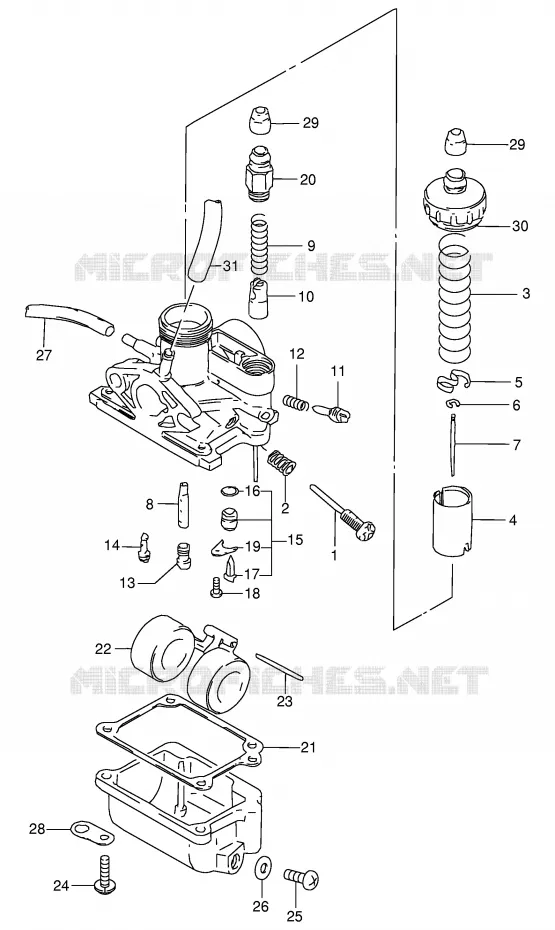 CARBURETOR Suzuki SCOOTER 50 FM 1994  FM50AR(E20)