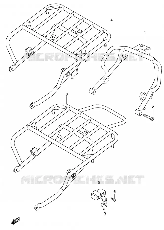 CARRIER Suzuki MOTO 200 DR 2002  DR200SEK2(E24)