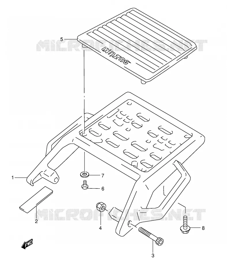 CARRIER Suzuki MOTO 800 DR 1992  DR800SN(E4)
