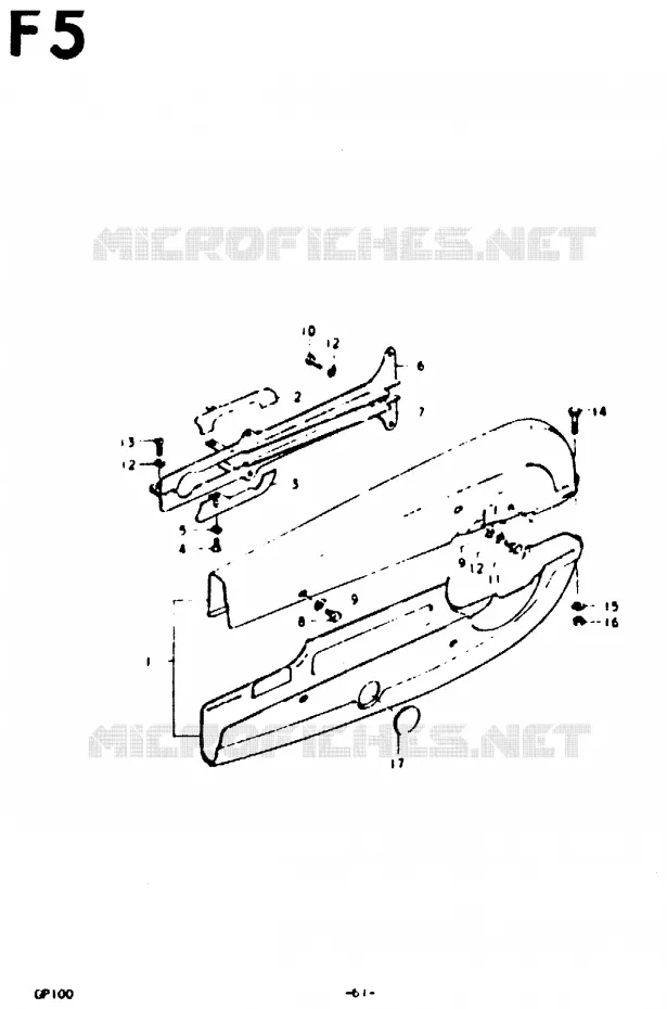 CHAIN GUARD (E6, E13) Suzuki MOTO 100 GP 1992  GP100UN(C/N)