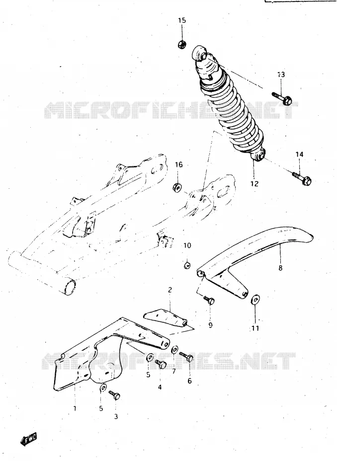 CHAIN GUARD Suzuki MOTO 500 DR 1983  DR500SD(E1)