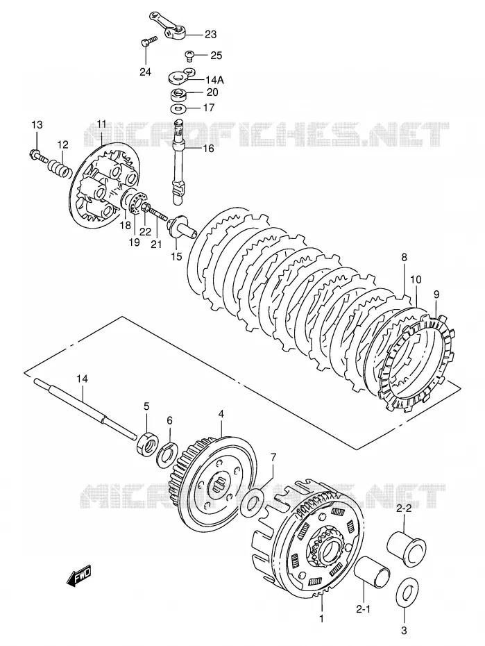 CLUTCH Suzuki MOTO 200 DR 1999  DR200SEX(E24)