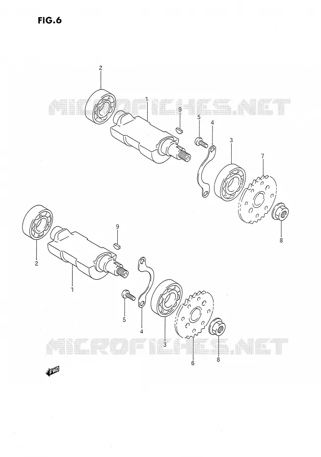 CRANK BALANCER (MODEL N) Suzuki MOTO 650 DR 1993  DR650RP(E4)