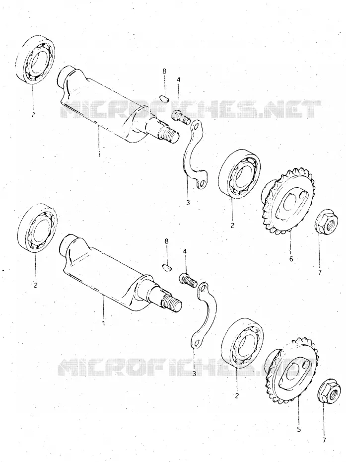 CRANK BALANCER Suzuki MOTO 500 DR 1983  DR500SD(E1)