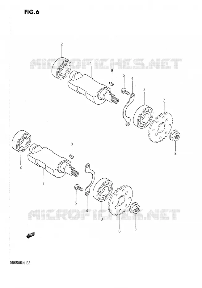 CRANK BALANCER Suzuki MOTO 650 DR 1990  DR650RL(E2)