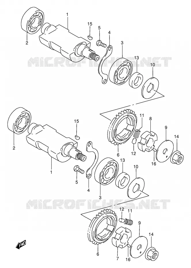 CRANK BALANCER Suzuki MOTO 650 DR 1995  DR650RES(E2)
