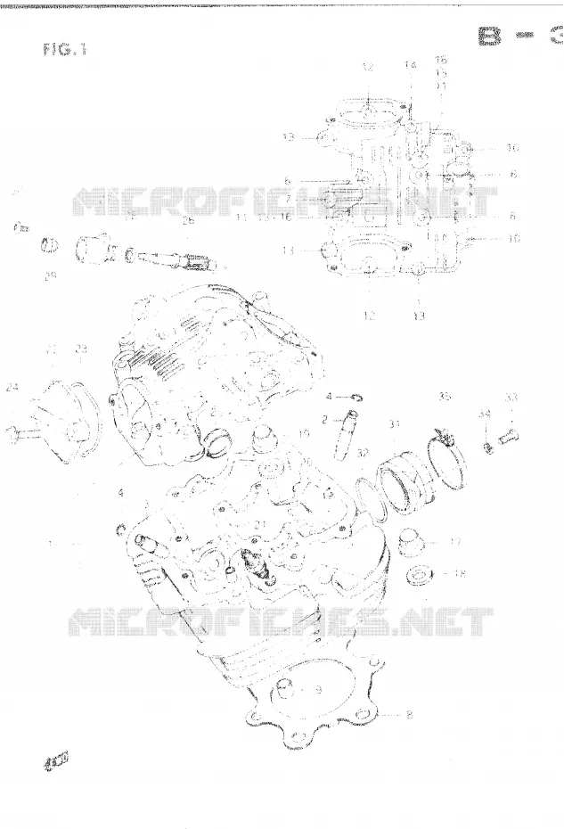 CYLINDER HEAD Suzuki MOTO 250 DR 1982  DR250SZ(E1)