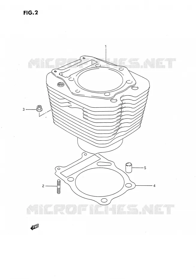 CYLINDER Suzuki MOTO 650 DR 1994  DR650R(E4)