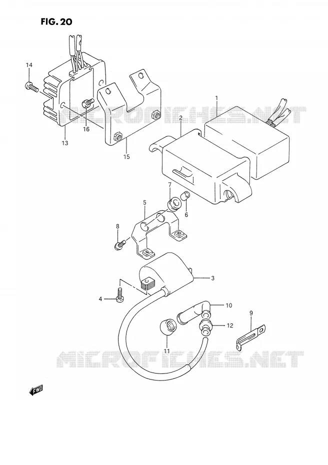 ELECTRICAL Suzuki MOTO 350 DR 1992  DR350SN(E2)