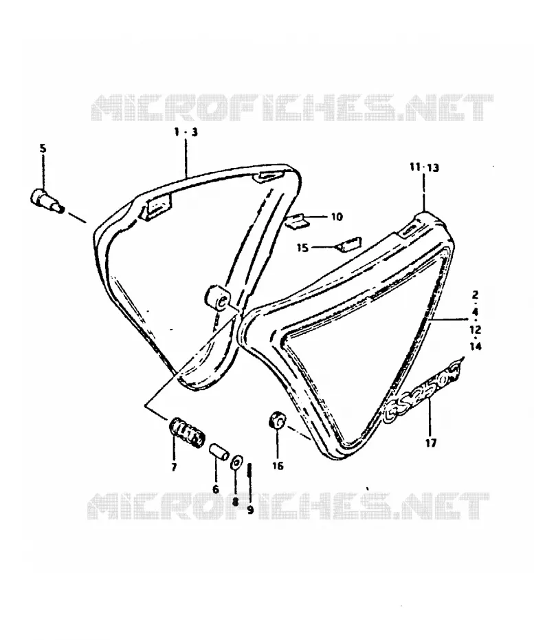 FAIRING (GS250TX) Suzuki MOTO 250 GS 1999  GS250TX(T/X)