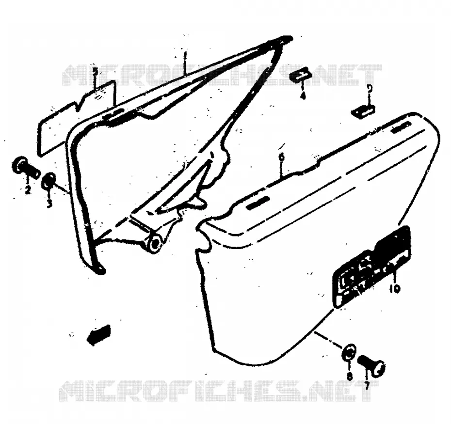 FAIRING (GS400C,EC) Suzuki MOTO 400 GS 1978  GS400C(C/N)