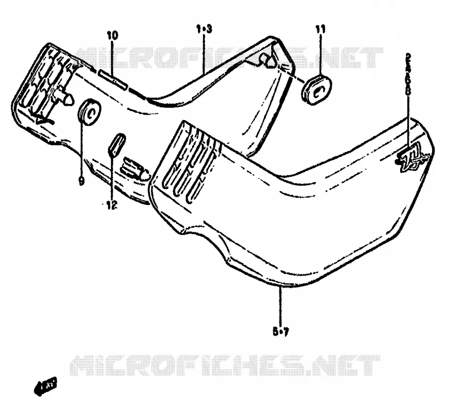 FAIRING Suzuki MOTO 550 GS 1981  GS550MX(X/Z)
