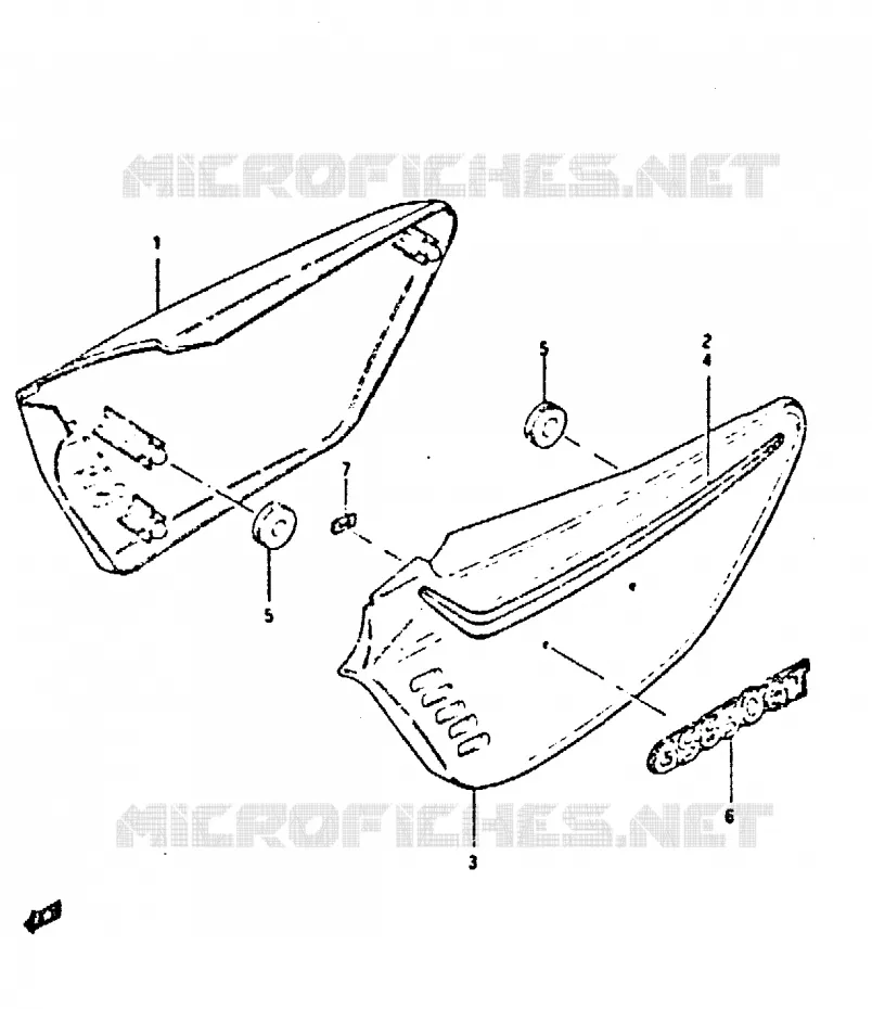 FAIRING Suzuki MOTO 650 GS 1983  GS650GTD