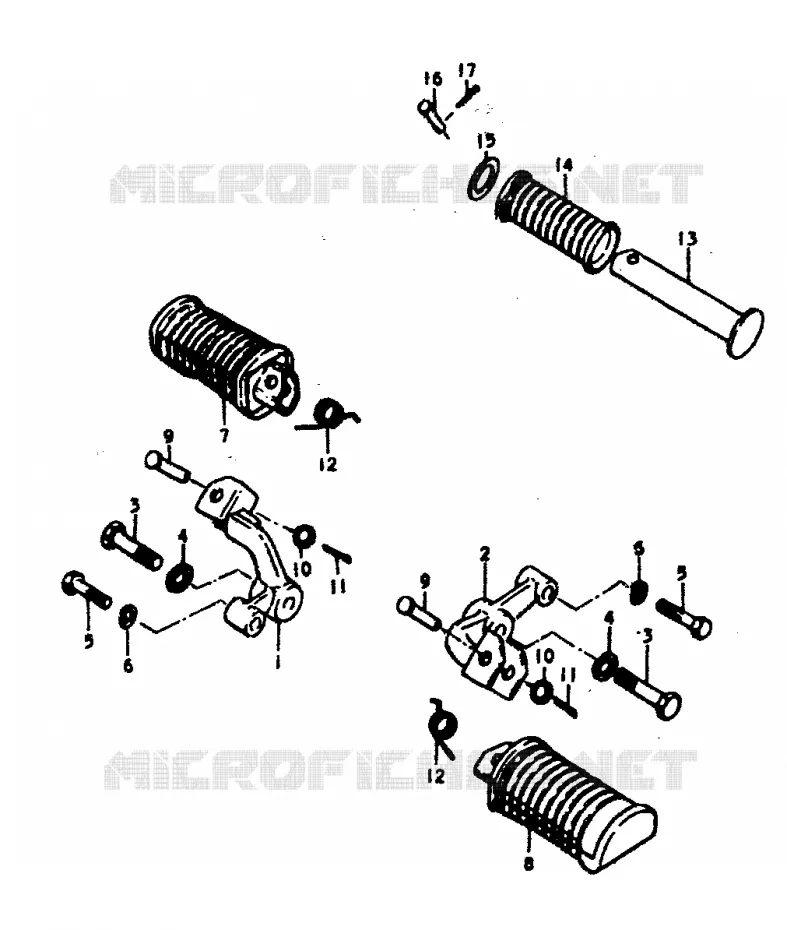 FOOTREST (GS400N,EN) Suzuki MOTO 400 GS 1978  GS400C(C/N)