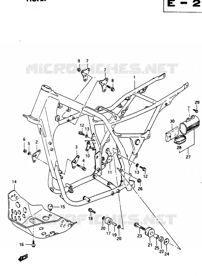 FRAME Suzuki MOTO 650 DR 1990  DR650RL(L)