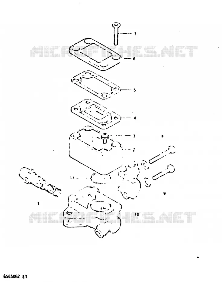 FRONT MASTER CYLINDER (MODEL Z) Suzuki MOTO 650 GS 1982  GS650GZ(X/Z)