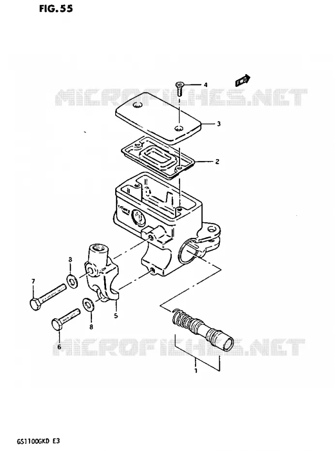 FRONT MASTER CYLINDER Suzuki MOTO 1100 GS-G 1982  GS1100GK2(Z/2/D)