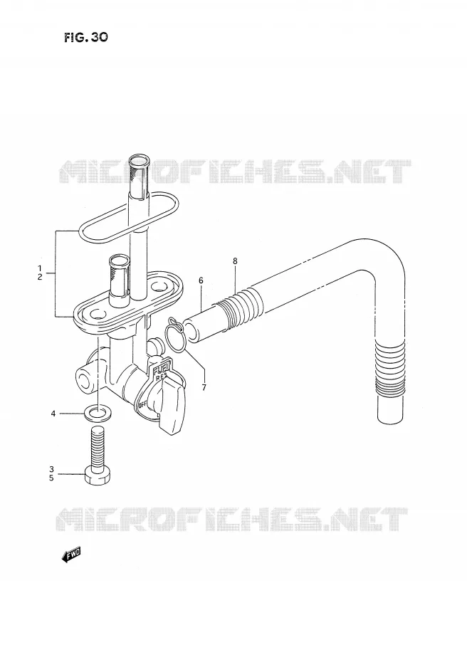 FUEL COCK Suzuki MOTO 350 DR 1994  DR350SHR(E2)