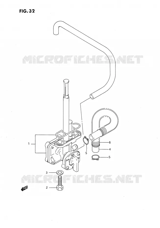 FUEL COCK Suzuki MOTO 650 DR 1992  DR650RN(E4)