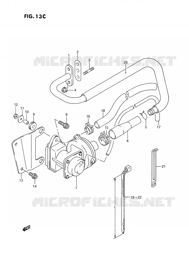 FUEL EVAP SYSTEM (DR350SHN/SHP E18) Suzuki MOTO 350 DR 1990  DR350SL(E2)