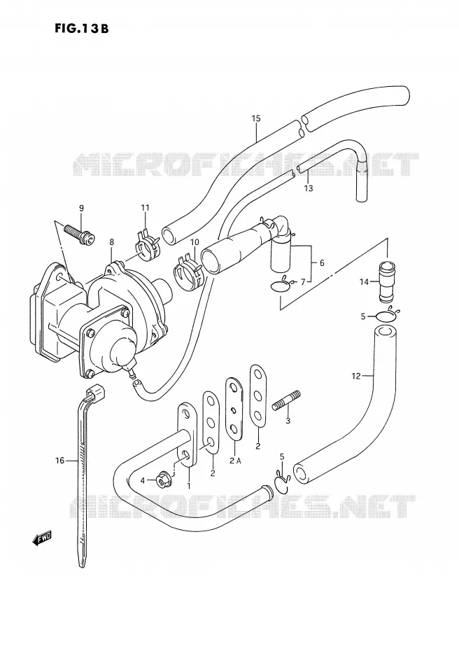 FUEL EVAP SYSTEM (DR350SL/SM E18) Suzuki MOTO 350 DR 1994  DR350SR(E2)
