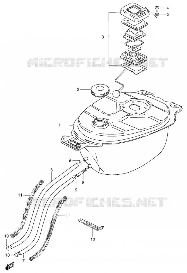 FUEL TANK Suzuki SCOOTER 80 FB 1991  FB80M(E1)