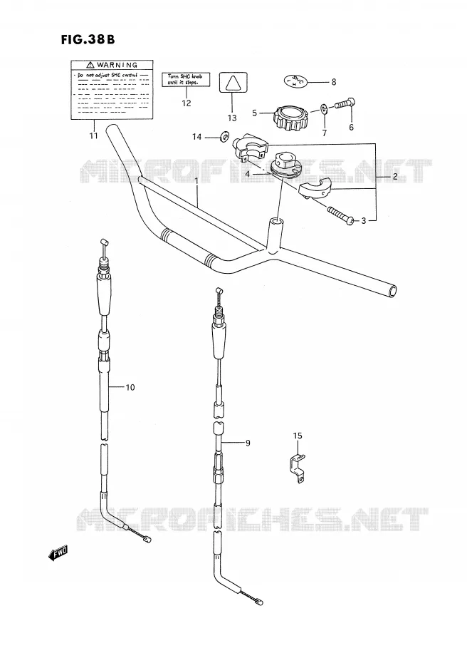 HANDLEBAR (DR350SHN/SHP/SHR) Suzuki MOTO 350 DR 1993  DR350SP/SHP(E2)