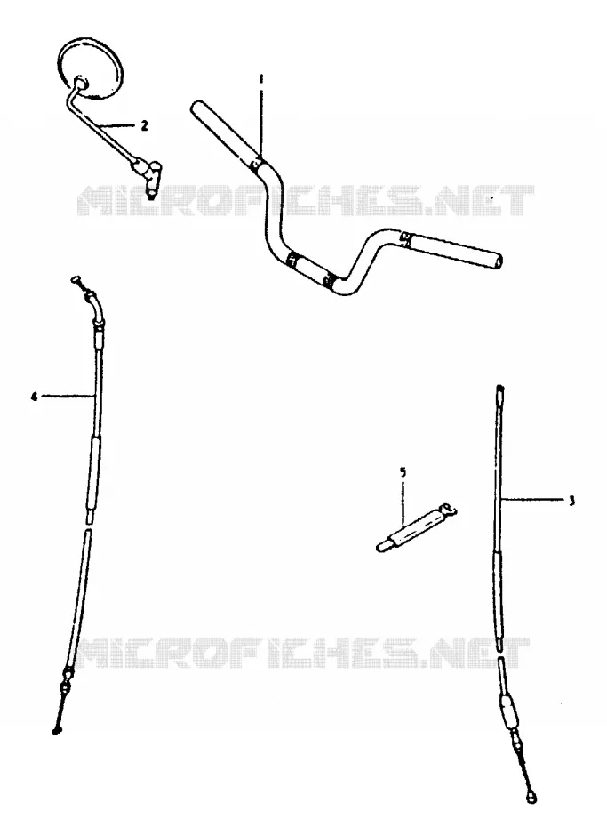 HANDLEBAR Suzuki MOTO 250 GS 1996  GS250TT(T/X)
