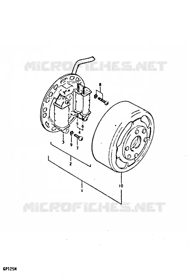 IGNITION (E13) Suzuki MOTO 125 GP 1978  GP125C(C/N)