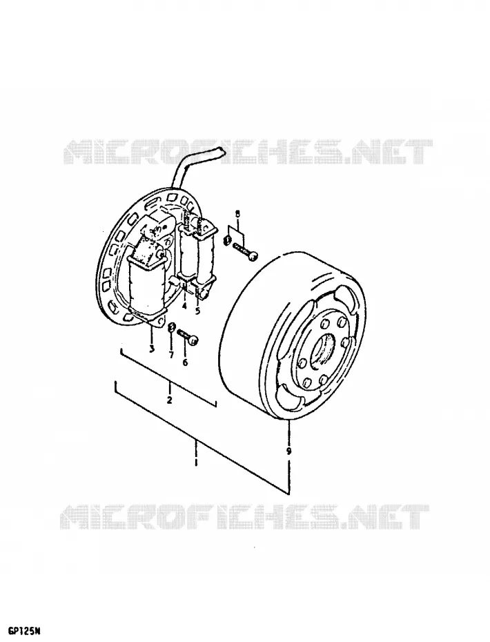 IGNITION (E6, E10, E13) Suzuki MOTO 125 GP 1992  GP125N(C/N)