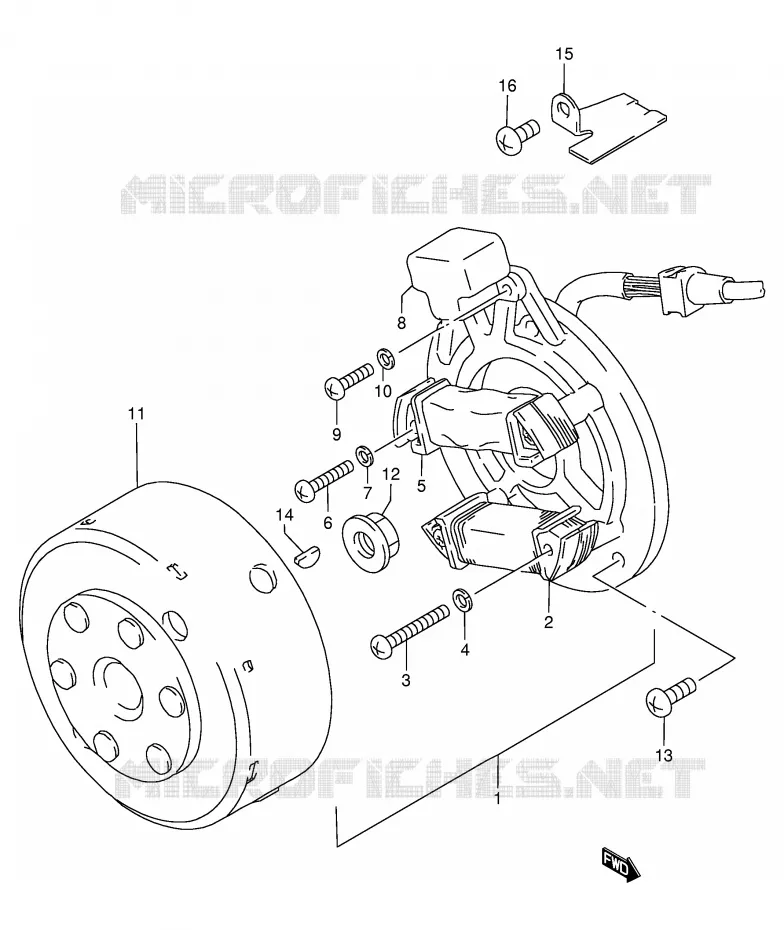 IGNITION (MODEL K) Suzuki SCOOTER 80 FB 1989  FB80K(E1)