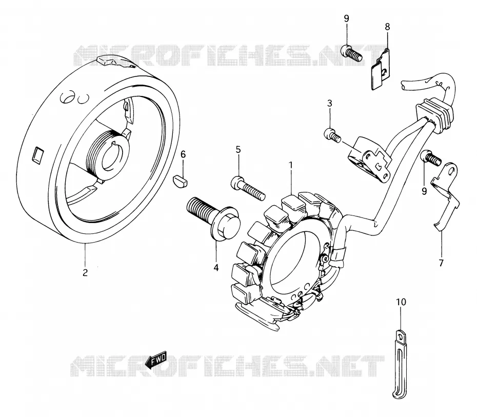 IGNITION Suzuki MOTO 650 DR 1991  DR650RSM(E2)