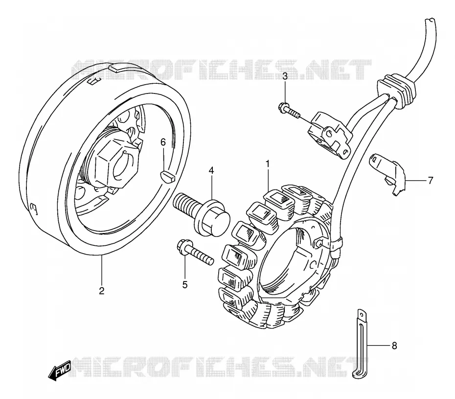 IGNITION Suzuki MOTO 650 DR 1994  DR650REUR(E2)