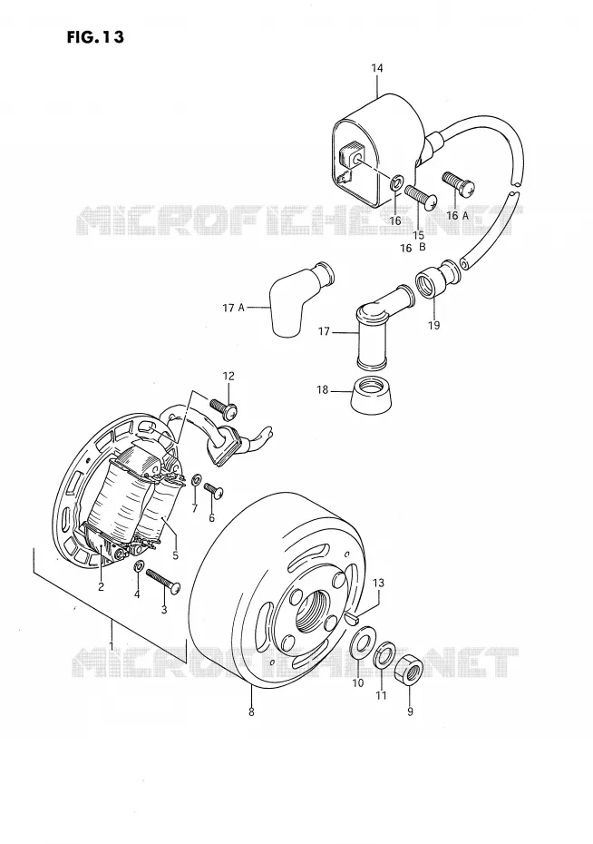 IGNITION Suzuki MOTO 80 DS 1992  DS80N(E24)
