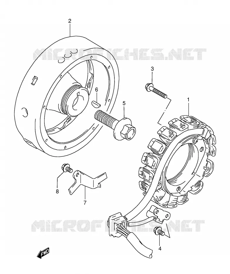 IGNITION Suzuki MOTO 800 DR 1992  DR800SN(E4)