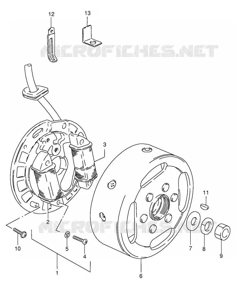 IGNITION Suzuki SCOOTER 50 FM 1987  FM50AH(E20)