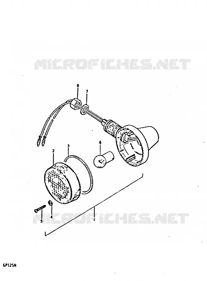 INDICATORS (E14) Suzuki MOTO 125 GP 1978  GP125UC(C/N)