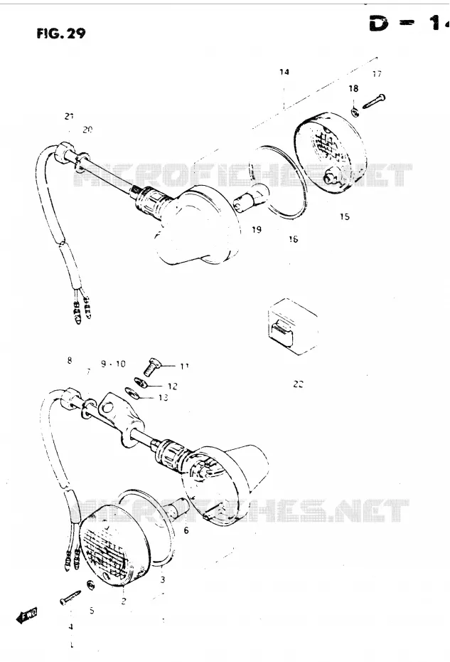 INDICATORS (E18, E39) Suzuki MOTO 250 DR 1982  DR250SZ/D(E1)