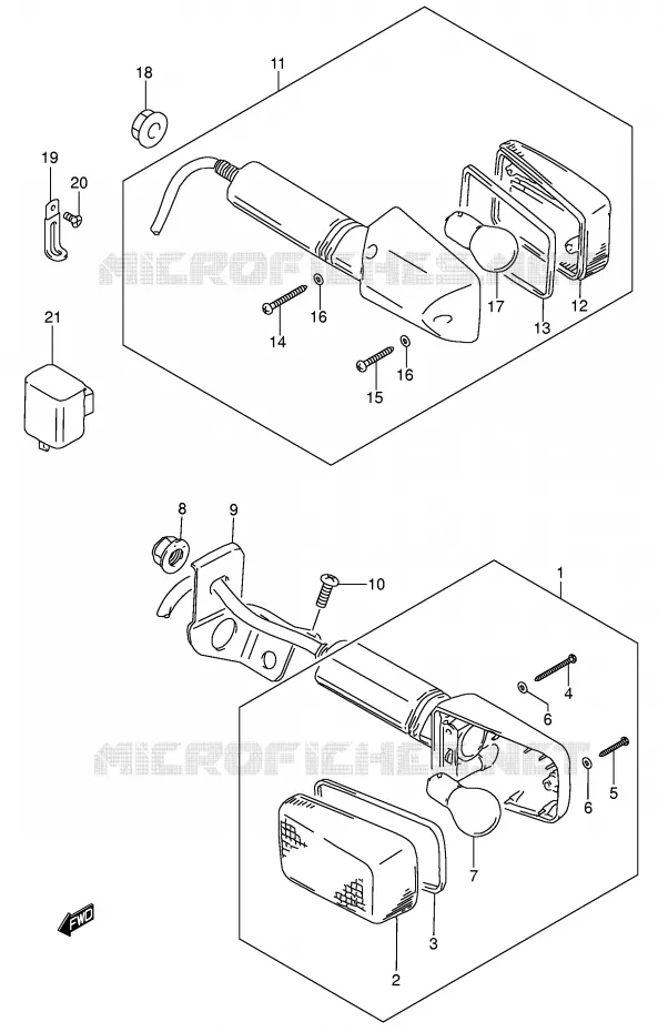 INDICATORS Suzuki MOTO 200 DR 2002  DR200SEK2(E3/E28)