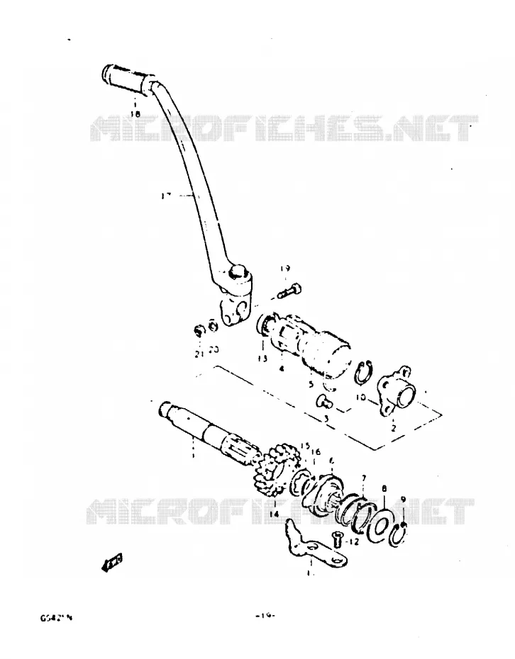 KICK STARTER Suzuki MOTO 425 GS 1992  GS425N(N)