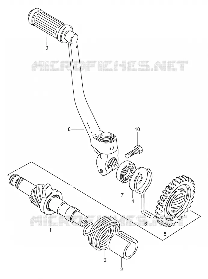 KICK STARTER Suzuki MOTO 80 DS 2000  DS80Y(E24)