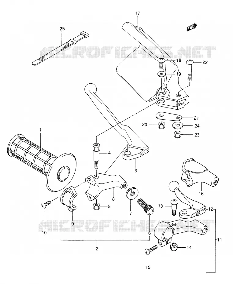 LEFT KNUCKLE COVER Suzuki MOTO 350 DR 1994  DR350R(E28)