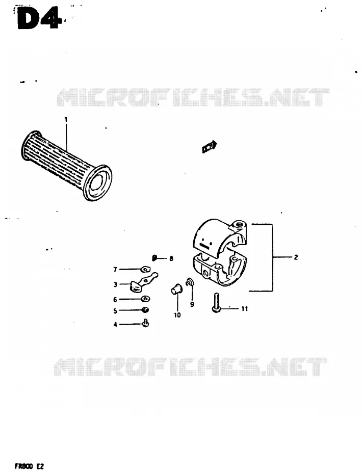 LEFT SWITCH - HANDGRIP Suzuki SCOOTER 80 FR 1983  FR80D