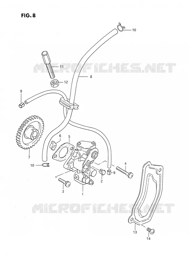 OIL PUMP Suzuki MOTO 80 DS 1995  DS80S(E24)