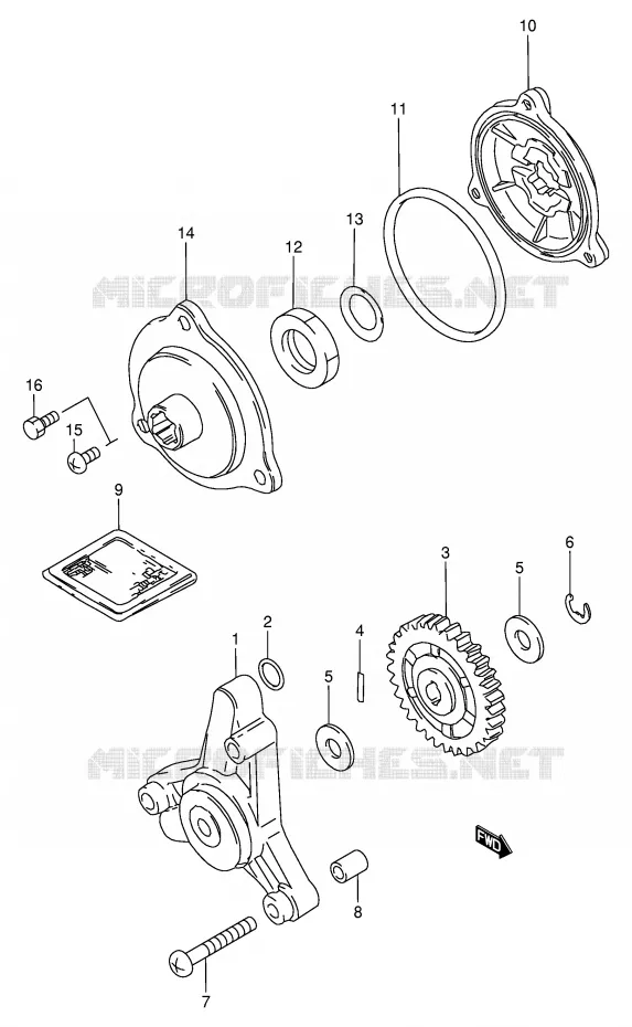 OIL PUMP Suzuki SCOOTER 80 FB 1991  FB80M(E1)