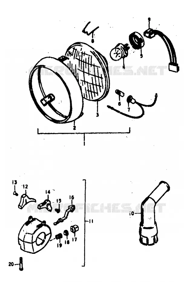PARTS FOR SPECIAL MARKET (E18) Suzuki MOTO 400 GS 1978  GS400C(C/N)