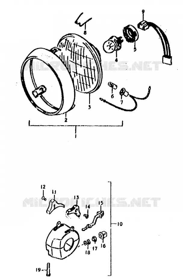 PARTS FOR SPECIAL MARKET (E34) Suzuki MOTO 400 GS 1978  GS400C(C/N)