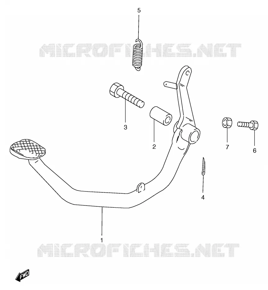 REAR BRAKE Suzuki MOTO 125 GS 2000  GS125SY(E71)