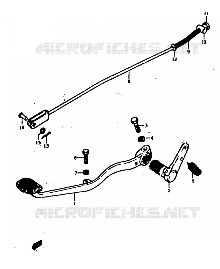 REAR BRAKE Suzuki MOTO 400 GS 1978  GS400EC(C/N)